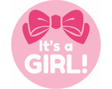 It's A Girl! sticker 10 pack