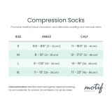 Maternity Compression Socks, Black/Large by Motif Medical