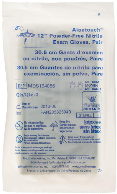 Medium Nitrile Sterile Glove - Pair