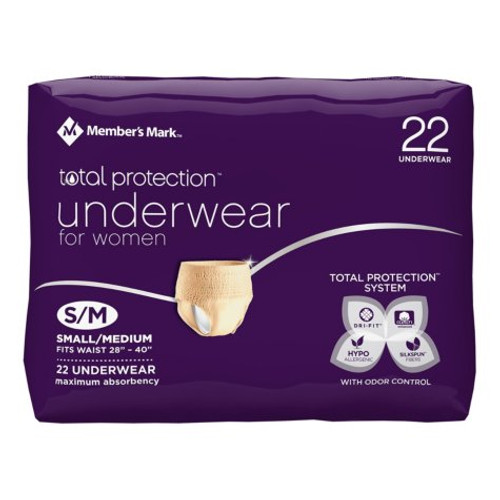 Rael Organic Cotton Cover Overnight Underwear - Panty Style Pad, Unscented, Disposable  Period Underwear, Postpartum, Teen, Maximum Coverage (Size S-M, 10 Count)  Overnight Panty Style 10 Count (Pack of 1)