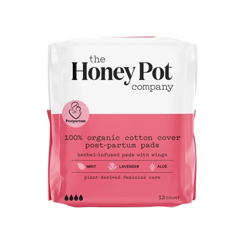 The Honey Pot Postpartum Herbal Pads, 12 Count