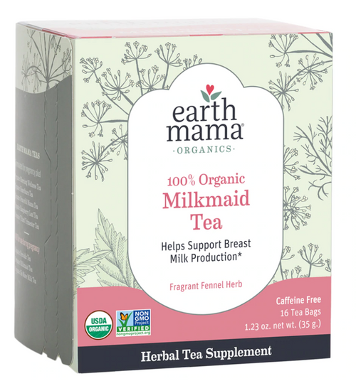 Earth Mama Organic Third Trimester Tea Bags | 100% USDA Organic Herbal Tea  for Late Pregnancy Comfort + Childbirth Preparation, 16 Teabags Per Box