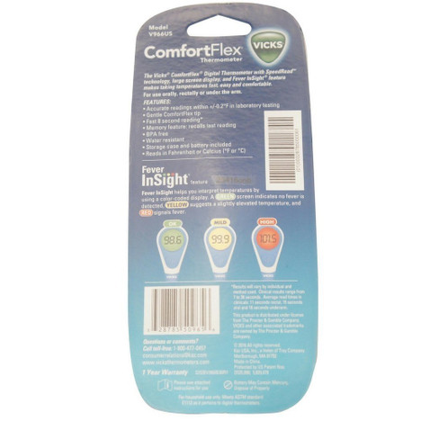 Vicks Comfortflex Thermometer In His Hands Birth Supply