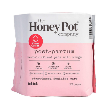 Peach Contoured Postpartum Pads - In His Hands Birth Supply, maternity pads