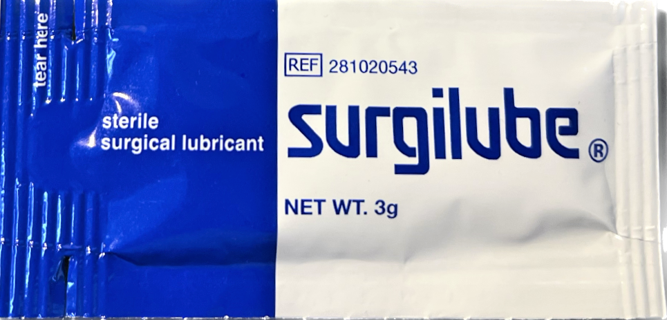 Lubrication Jelly by Surgilube, 3 gram packet | In His Hands
