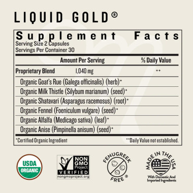 Liquid Gold® Lactation Supplement by Legendairy Milk