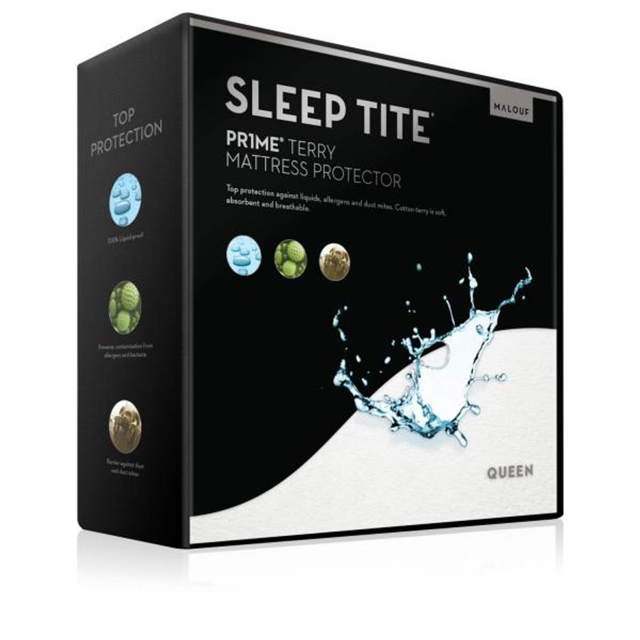 Sleep Tite Pr1me Terry Mattress Protector by Malouf Fine Linens
