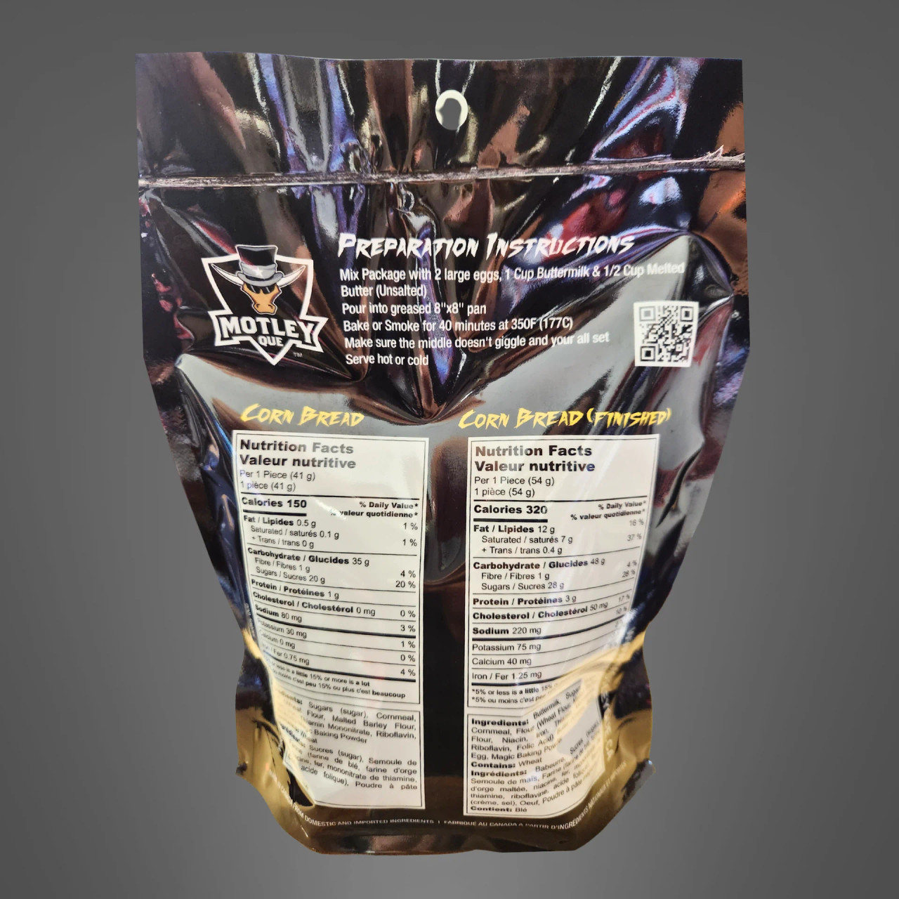 Motley Que Corn Bread Mix (12 per case) Fire BBQ