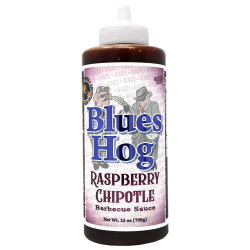 Blues Hog Raspberry Chipotle BBQ Sauce 25oz Squeeze Bottle (6)