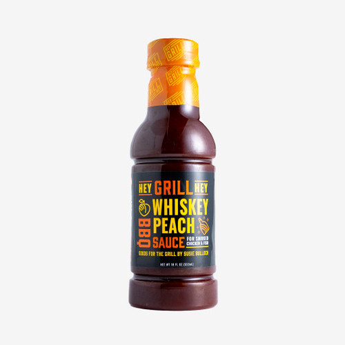 Hey Grill Hey Whiskey Peach BBQ Sauce - 18 oz (6)