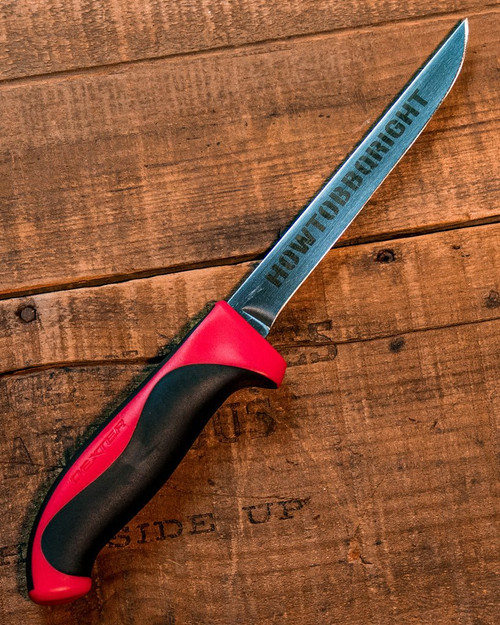 Killer Hogs HowToBBQRight Red Handle - 6" Wide Boning Knife