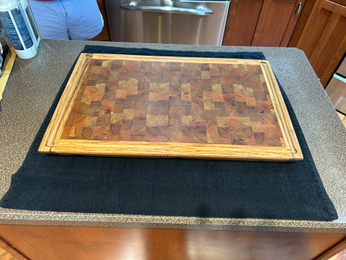 Quinto's Woodworking 16x24 Oak Brisket Cutting Board Quinto's Woodworking 16x24 Oak Brisket Cutting Board
