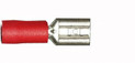 Red Female Spade Connector Terminals (Pack of 100)