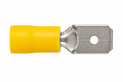 Yellow Tab Male Disconnect Terminals (Pack of 100)
