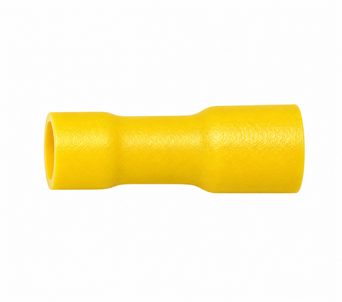 Yellow Fully Insulated Female Spade Disconnect Terminals (Pack of 100)