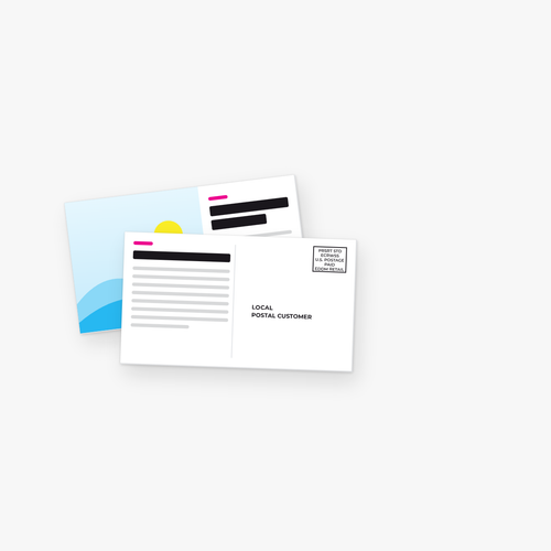 6.25 x 11 EDDM postcard with EDDM indicia