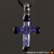 Small Memorial Ribbon Cross Pendant