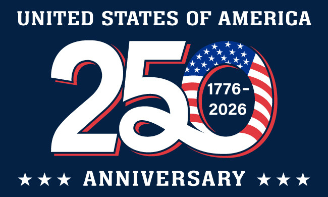 America 250 Patriotic Flag