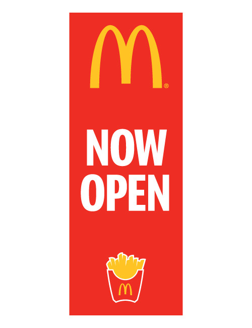 McDonald's 3'x8' Lamppost Banner