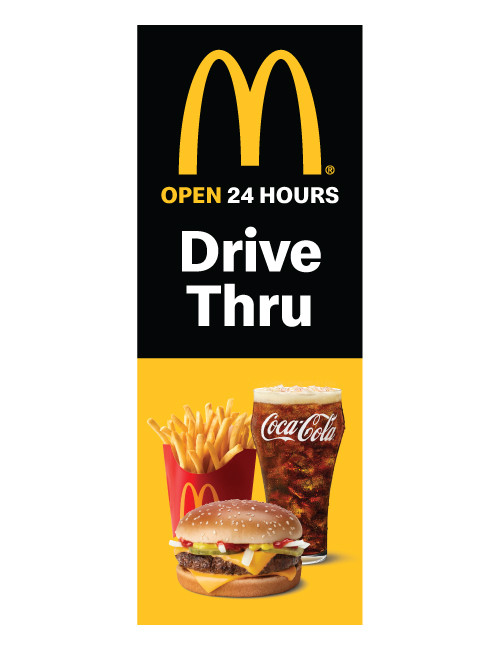 McDonald's 3'x8' Lamppost Banner