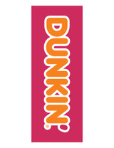 Dunkin' 3'x8' Lamppost Banner "Logo Pink"
