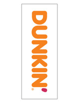 Dunkin' 3'x8' Lamppost Banner "Logo White"