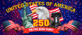 America 250 3' x 7' Custom Full Color Banner - Place your name on the banner