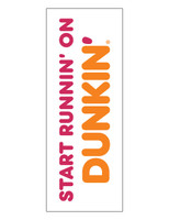 Dunkin' 3'x8' Lamppost Banner "Start Running White"