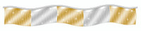 Gold and Silver Metallic Streamers