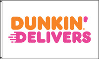 Dunkin' Delivers Flag