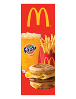 McDonald's 3'x8' Lamppost Banner "Meal Fanta"