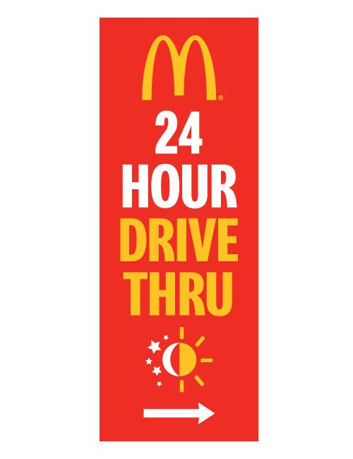 McDonald's 3'x8' Lamppost Banner