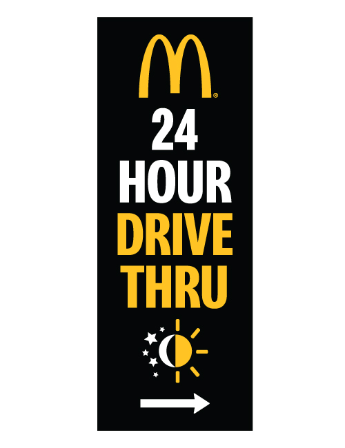 McDonald's 3'x8' Lamppost Banner