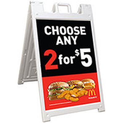 2'x3' Double Sided A-Frame Sign - Five Boro Flag Banner and Sign