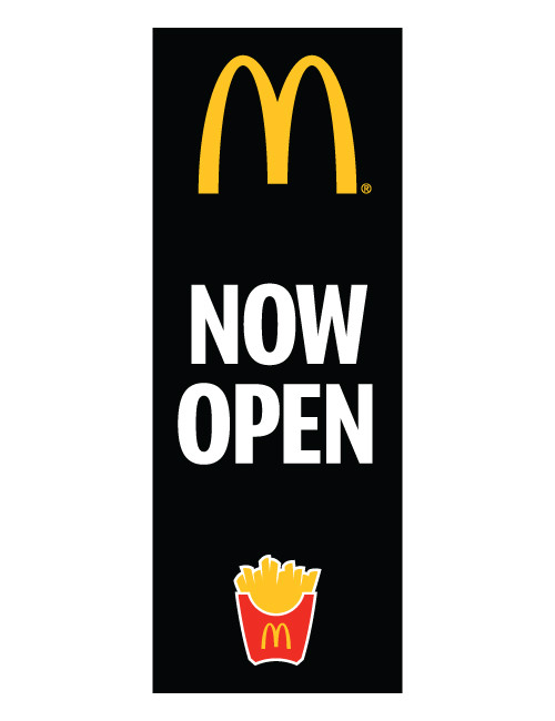 McDonald's 3'x8' Lamppost Banner