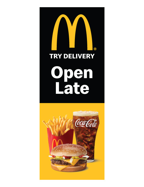 McDonald's 3'x8' Lamppost Banner