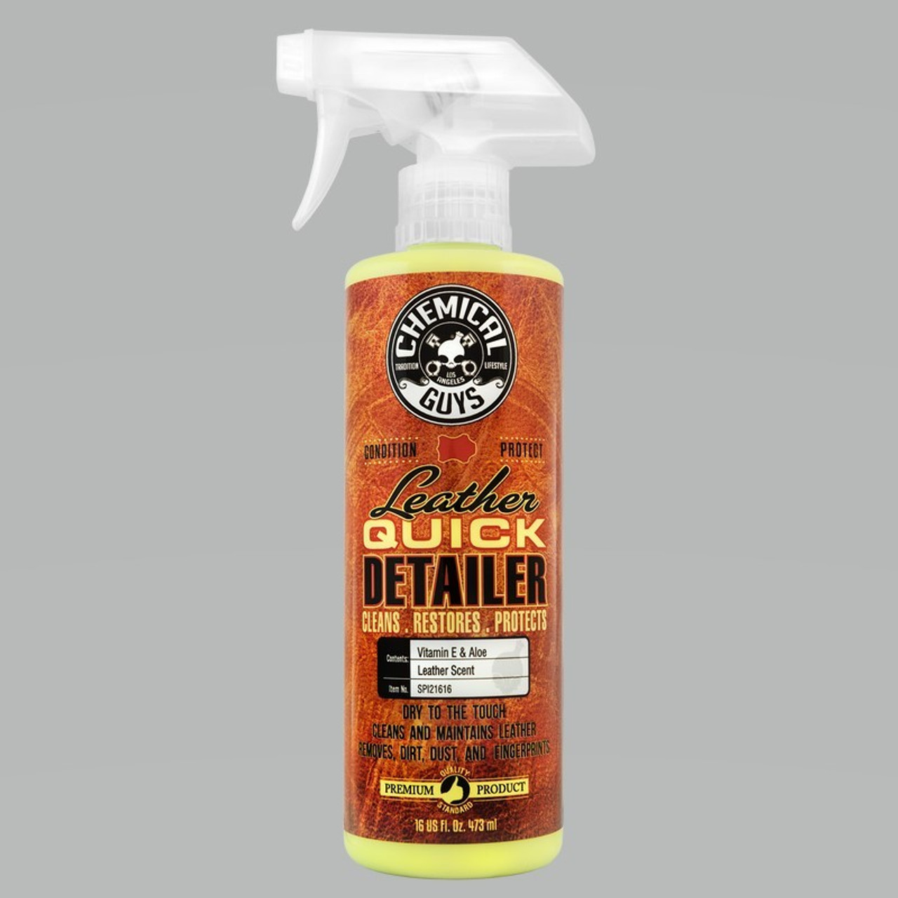 Chemical Guys SPI21616 - Leather Quick Detailer Care Spray - Matte Finish - 16oz