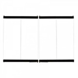 42" Black Standard Bi-Fold Glass Door BDB42