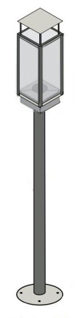 Tempest Torch 69" Black Deck Post (includes ½” flex) 94800812