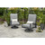 Outdoor Greatroom Cast Slate Lyndale Highback Swivel Rocking Chairs LSR-CS