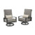 Outdoor Greatroom Cast Slate Lyndale Highback Swivel Rocking Chairs LSR-CS