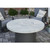 Outdoor Greatroom White Onyx Beacon Round Gas Fire Pit Table BC-20-WO