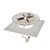 Outdoor Greatroom 42" x 42" Square Crystal Fire Plus Gas Burner Insert and Plate Kit BP42S