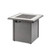 Outdoor Greatroom Vaughn Square Gas Fire Table White Top with Grey Base VGHN-WT-K