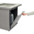 Outdoor Greatroom Vaughn Square Gas Fire Table White Top with Grey Base VGHN-WT-K