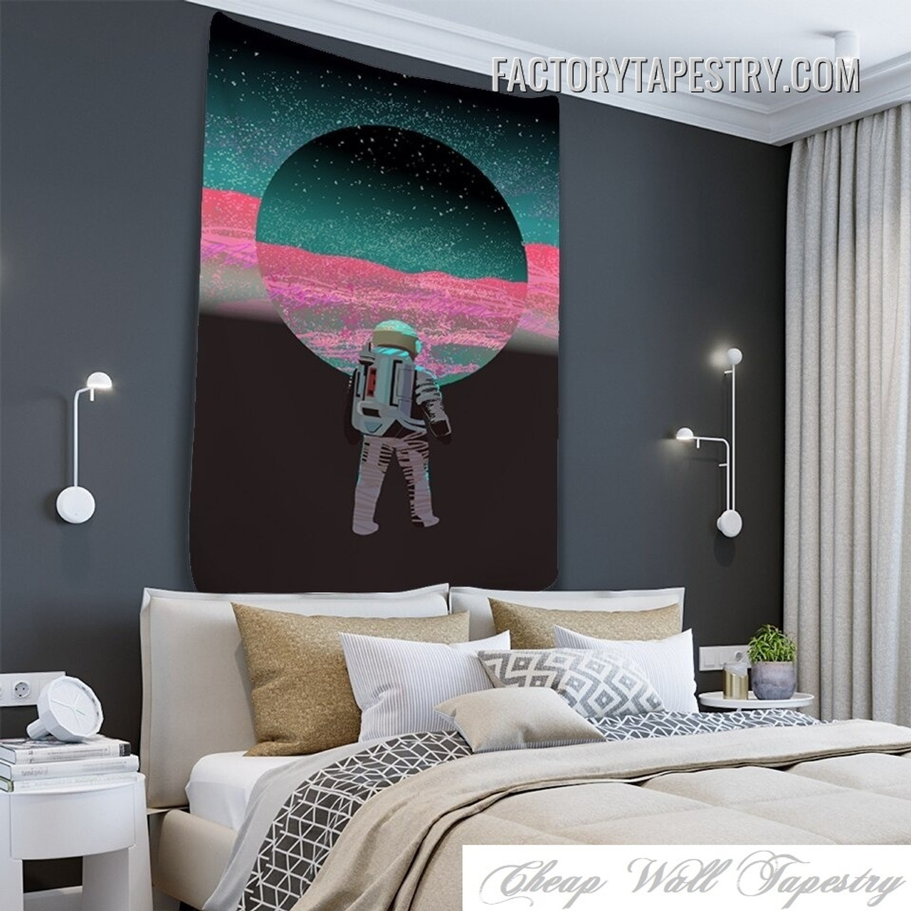 Space Traveler Cosmic Psychedelic Wall Hanging Tapestry