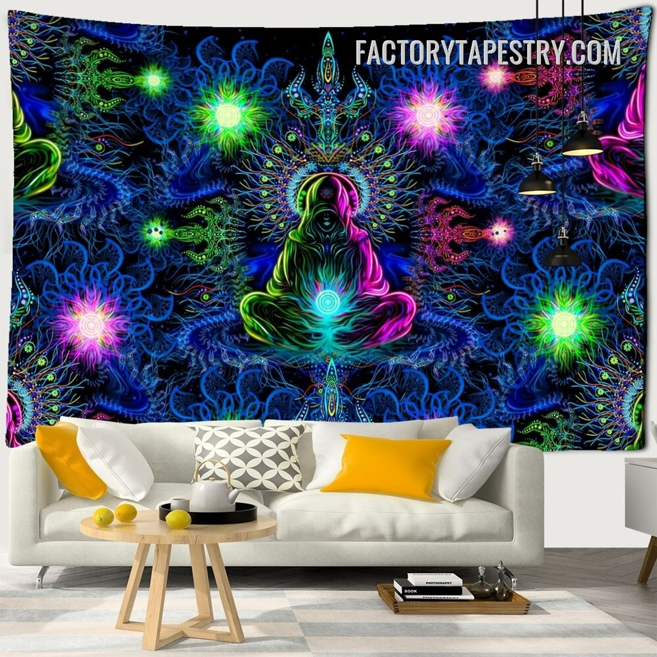 Shaman Cosmic Witchcraft Psychedelic Wall Art Tapestry