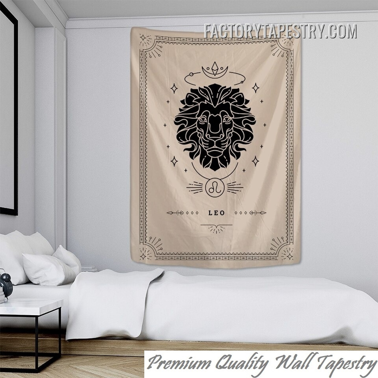 Leo I Astrology Tarot Bohemian Wall Art Tapestry