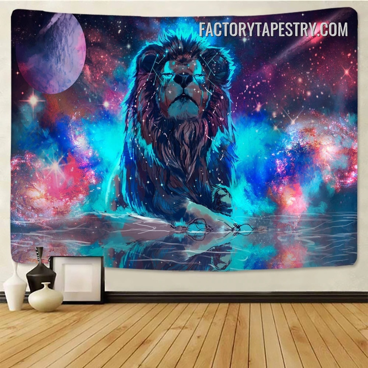 Psychedelic Lion Animal Wall Hanging Tapestry