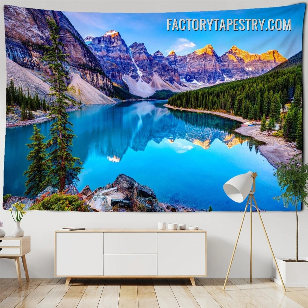 Seaside Scenery Nature Landscape Modern Wall Hanging Tapestry for Living Room